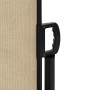 Toldo lateral retráctil beige 140x500 cm