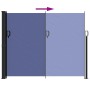 Toldo lateral retráctil azul 160x500 cm