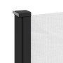 Toldo lateral retráctil blanco 160x500 cm