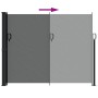 Toldo lateral retráctil gris antracita 160x500 cm