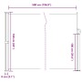 Toldo lateral retráctil gris antracita 160x500 cm
