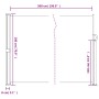 Toldo lateral retráctil gris antracita 180x500 cm