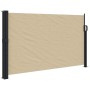 Toldo lateral retráctil beige 120x600 cm