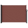Toldo lateral retráctil marrón 140x600 cm