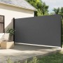 Toldo lateral retráctil gris antracita 200x600 cm