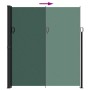 Toldo lateral retráctil verde oscuro 220x600 cm