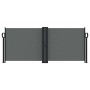 Toldo lateral retráctil gris antracita 100x600 cm