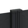 Toldo lateral retráctil negro 180x600 cm