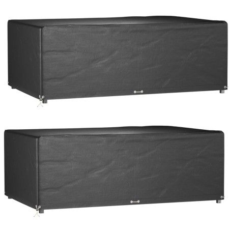 Garden furniture covers 2 units with 12 eyelets, rectangular, 213x132x75 cm by vidaXL, Garden furniture covers - Ref: Foro24-...