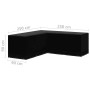 Cubierta de muebles de jardín forma L 12 ojales 250x250x90 cm de vidaXL, Fundas para muebles de jardín - Ref: Foro24-3082835,...