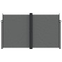 Toldo lateral retráctil gris antracita 200x1000 cm