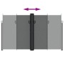 Toldo lateral retráctil gris antracita 200x1000 cm