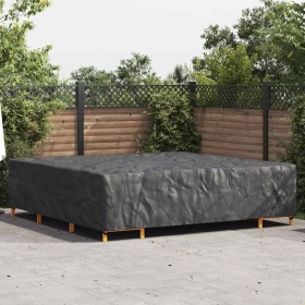 Funda para muebles de exterior Negro 300 x 300 x 70 cm 600D