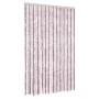 Cortina antimoscas chenilla gris plateado y rosa 118x220 cm