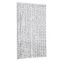 Cortina antimoscas chenilla gris claro y gris oscuro 118x220 cm