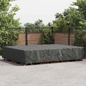 Funda para muebles de exterior Negro 350 x 260 x 90 cm 600D