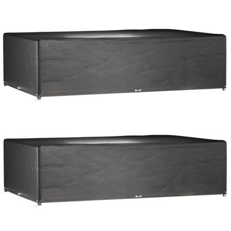 Fundas muebles jardín 2 uds 16 ojales rectangular 325x205x90 cm