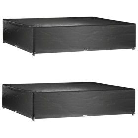 Fundas muebles de jardín 2 uds 16 ojales cuadrado 240x240x55 cm by vidaXL, Garden furniture covers - Ref: Foro24-3155355, Pri...