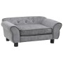 Gray plush dog sofa 72x45x30 cm by vidaXL, Beds for dogs - Ref: Foro24-170951, Price: 90,23 €, Discount: %