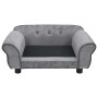 Gray plush dog sofa 72x45x30 cm by vidaXL, Beds for dogs - Ref: Foro24-170951, Price: 90,23 €, Discount: %