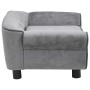 Gray plush dog sofa 72x45x30 cm by vidaXL, Beds for dogs - Ref: Foro24-170951, Price: 90,23 €, Discount: %