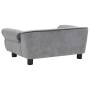 Sofá para perros felpa gris 72x45x30 cm de vidaXL, Camas para perros - Ref: Foro24-170951, Precio: 90,23 €, Descuento: %