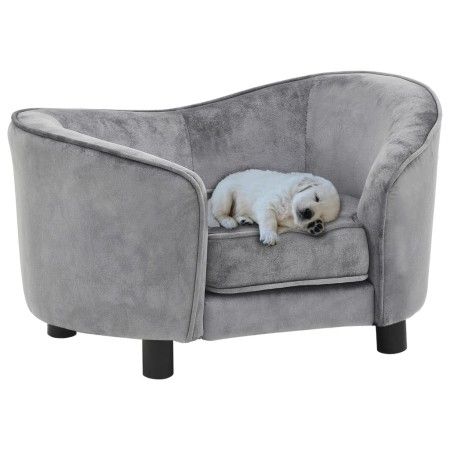 Graues Hundesofa aus Plüsch, 69 x 49 x 40 cm von vidaXL, Betten für Hunde - Ref: Foro24-170941, Preis: 114,78 €, Rabatt: %