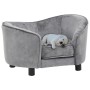 Graues Hundesofa aus Plüsch, 69 x 49 x 40 cm von vidaXL, Betten für Hunde - Ref: Foro24-170941, Preis: 114,78 €, Rabatt: %