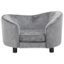 Graues Hundesofa aus Plüsch, 69 x 49 x 40 cm von vidaXL, Betten für Hunde - Ref: Foro24-170941, Preis: 114,78 €, Rabatt: %