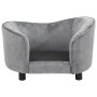 Graues Hundesofa aus Plüsch, 69 x 49 x 40 cm von vidaXL, Betten für Hunde - Ref: Foro24-170941, Preis: 114,78 €, Rabatt: %