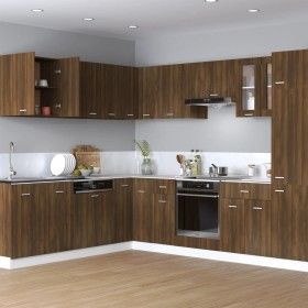 Hanging wardrobe made of engineered oak wood in brown, measuring 60x31x60 cm. by vidaXL, Kitchen cabinets - Ref: Foro24-81511...
