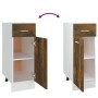 Küchenunterschrank aus geräuchertem Eichenholzwerkstoff von vidaXL, Küchenschränke - Ref: Foro24-815567, Preis: 55,96 €, Raba...