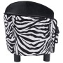 Schwarzes Plüsch-Hundesofa 68x38x38 cm von vidaXL, Betten für Hunde - Ref: Foro24-170962, Preis: 93,75 €, Rabatt: %