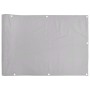 Pantalla de privacidad de balcón PVC gris 400x75 cm