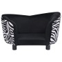 Schwarzes Plüsch-Hundesofa 68x38x38 cm von vidaXL, Betten für Hunde - Ref: Foro24-170962, Preis: 93,75 €, Rabatt: %