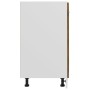 Armario de horno madera ingeniería roble ahumado 60x46x81,5 cm