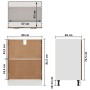 Ofenschrank aus geräuchertem Eichenholz, 60 x 46 x 81,5 cm von vidaXL, Küchenschränke - Ref: Foro24-815561, Preis: 56,68 €, R...