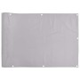 Pantalla de privacidad de balcón PVC gris 500x90 cm