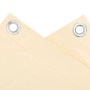 Pantalla de privacidad de balcón PVC crema 500x90 cm