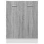 Armario inferior de cocina contrachapado gris 60x46x81,5 cm de vidaXL, Armarios de cocina - Ref: Foro24-815562, Precio: 78,75...