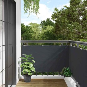 Pantalla de privacidad de balcón PVC gris antracita 300x120 cm