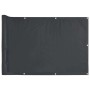 Pantalla de privacidad de balcón PVC gris antracita 300x120 cm