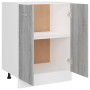 Armario inferior de cocina contrachapado gris 60x46x81,5 cm de vidaXL, Armarios de cocina - Ref: Foro24-815562, Precio: 78,75...
