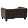 Sofá para perros felpa y cuero sintético marrón 60x43x30 cm by vidaXL, Beds for dogs - Ref: Foro24-170961, Price: 74,27 €, Di...