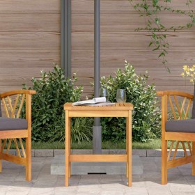 Mesa lateral Marrón Madera maciza de Acacia Mesa lateral Marrón Madera maciza de Acacia