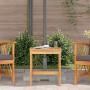 Mesa lateral Marrón Madera maciza de Acacia en Conjuntos de jardín | Comprar online en Foro24