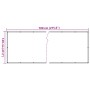 Pantalla de privacidad de balcón PVC blanco 700x120 cm