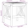 Mesa lateral Marrón Madera maciza de Acacia en Conjuntos de jardín | Comprar online en Foro24