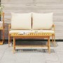 Mesa de Café Marrón Madera maciza de Acacia