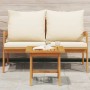 Mesa lateral Marrón Madera maciza de Acacia
